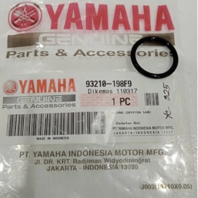 Oring Tutup oli mesin atas YAMAHA Vega R Crypton ORIGINAL 93210-198F9