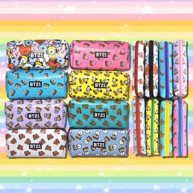 

Kotak Pensil/ Pencil Case Segi 4 Spon BT21