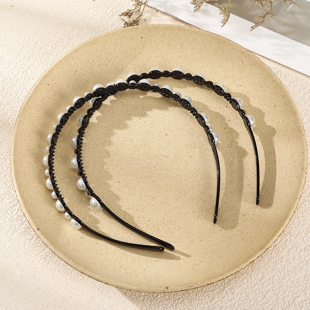 Bando Aksen Mutiara Untuk Aksesoris Rambut Wanita