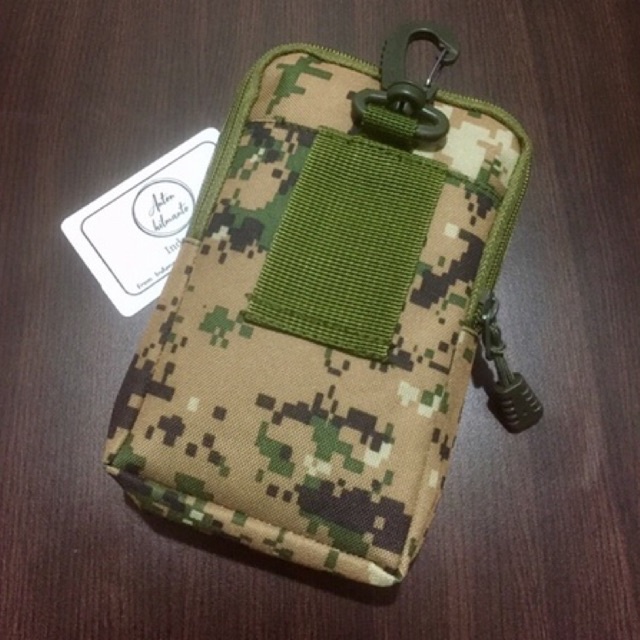 tas hp pria wanita motif loreng army model berdiri 20X12 #tas #tashp #dompethp #taskecil