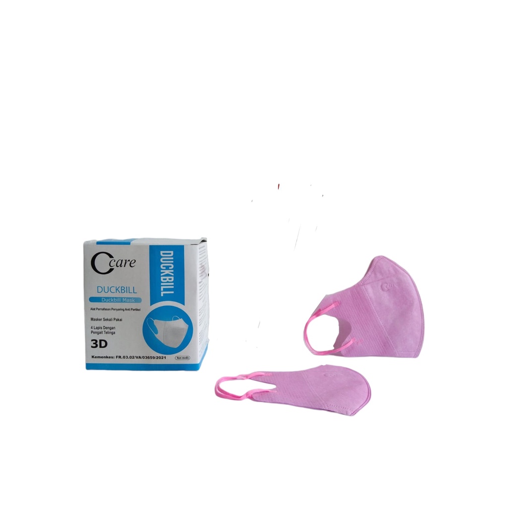 [MH] C-CARE MASKER DUCKBIL 4PLY WARNA WARNI ISI 50 + BOX