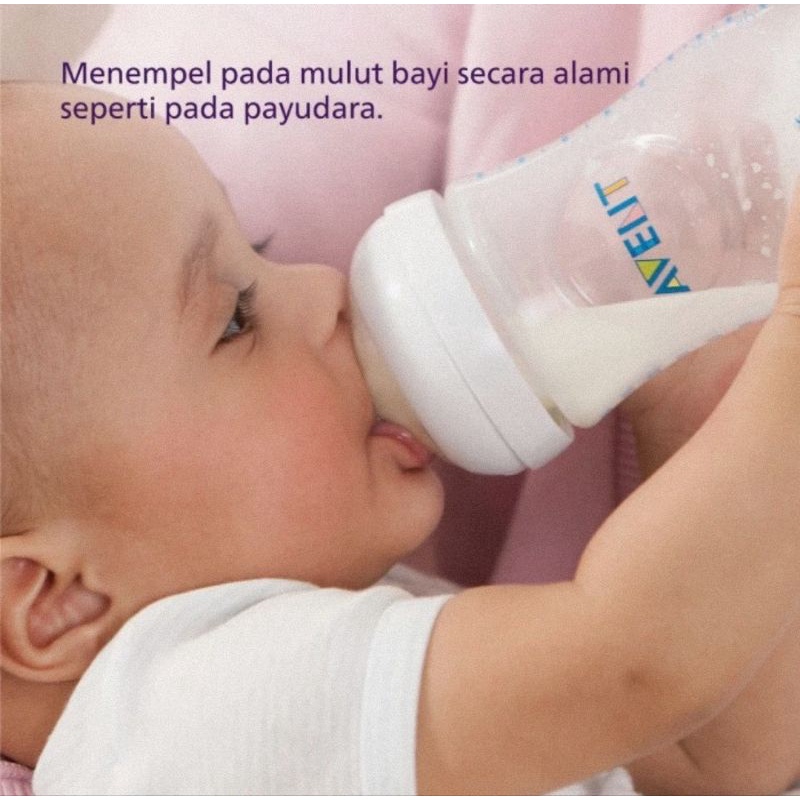 Philips Avent Natural Bottle Hippo 260ml Single Pack - Botol Susu Bayi