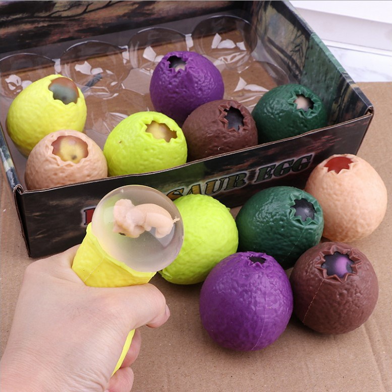 Spalt Toy Squishy Anti Stress Ball Telor Dinosaurus.