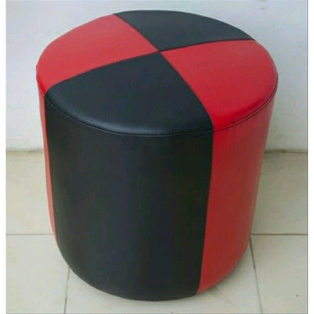 sofa puff  bulat  2 warna ukuran 40 x 40 x 45cm Terlaris 