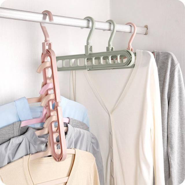 MAGIC HANGER INSTAN / GANTUNGAN BAJU LEMARI PAKAIAN WONDER HANGER 9 IN 1 / GANTUNGAN BAJU SERBAGUNA - FLIPKART