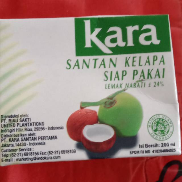 

SANTAN KARA UKURAN 200ML.KARA SANTAN SIAP PAKAI UKURAN 200ML