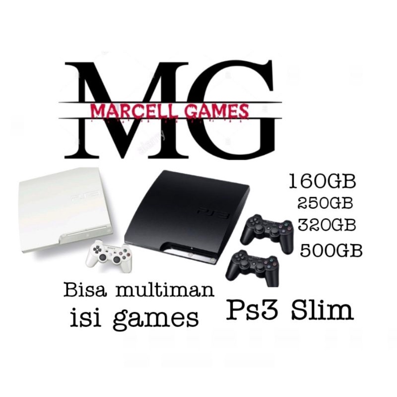 Ps3 Playstation 3 Slim Sony  + Hdd 500GB/320GB/250GB/160GB/ FULLGAMES
