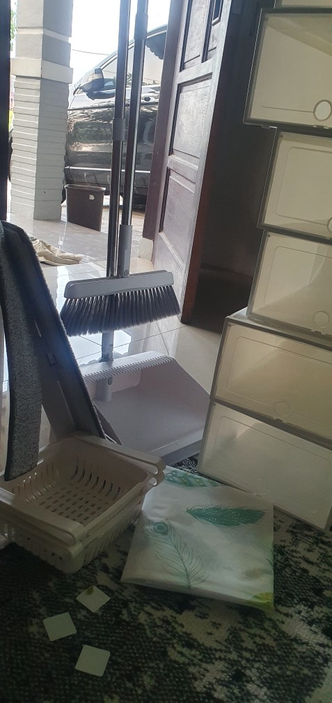 Kain Pel/pel/ 38 * 12 Sihir Debu Mendorong Berani Meningkatkan Orang Malas Pel Datar Handsfree