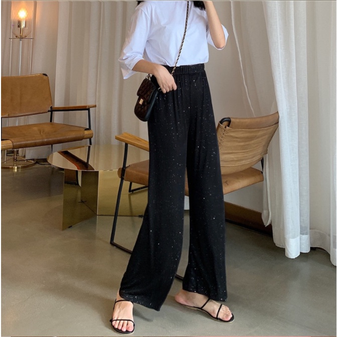 XIAOZHAINV Celana Wanita Korean Style High Waist Loose Pants 798