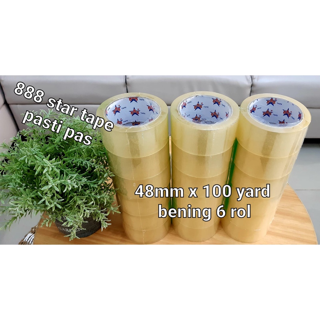 

rtc LAKBAN BENING PREMIUM NAWATAPE 48 MM X 110 YARD 6 PCS BISA BAYAR DI TEMPAT