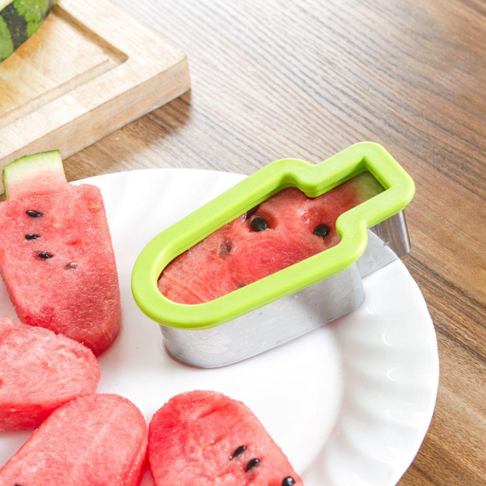 Suyo Cetakan Pemotong Semangka Gadget Cookie Stainless Steel Fruit Slicer