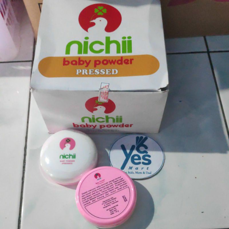 COD Nichii Baby Compact Powder Exp2026 Pressed Dewasa Remaja Bedak Wajah Muka Padat Bayi Nichi 40g Silky White