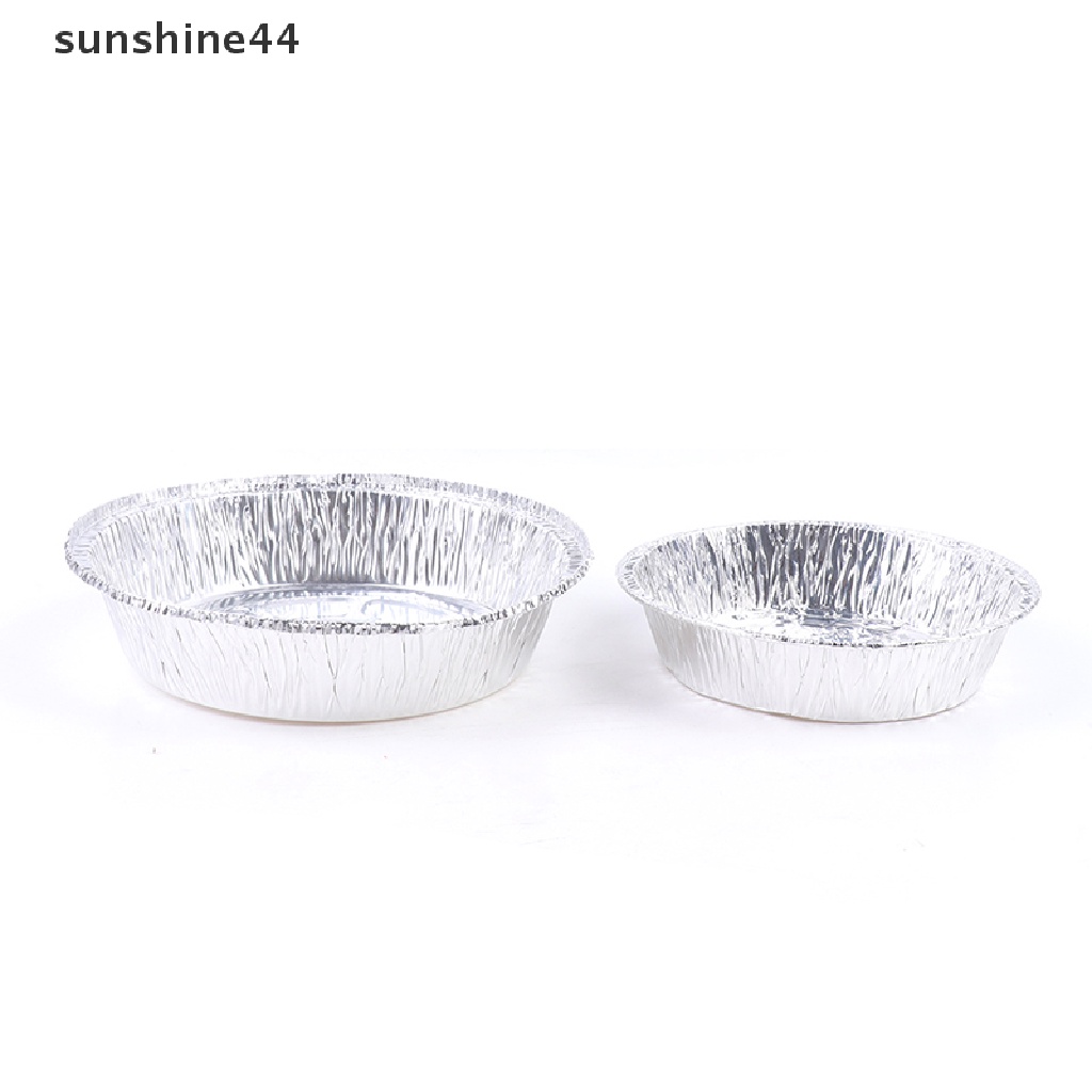 Sunshine 50pcs Nampan Aluminum Foil Tebal Sekali Pakai Untuk BBQ