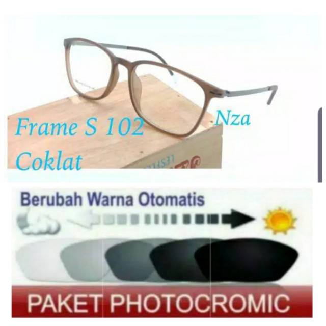 Frame Kacamata Trendy, Kaca mata Terbaru, Kacamata PHOTOCROMIC, Kaca mata Minus, Kacamata Plus