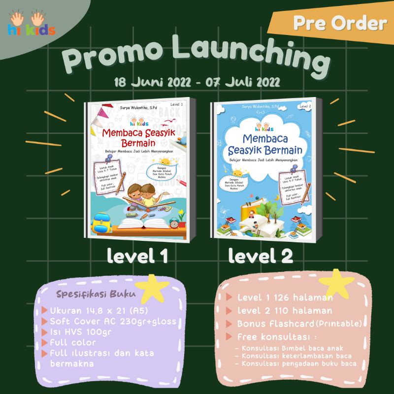 

Paket buku Membaca Seasyik Bermain ala Montessori (+admin shopee)