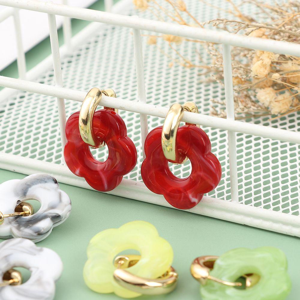 Anting Nanas Wanita Lucu Perhiasan Resin