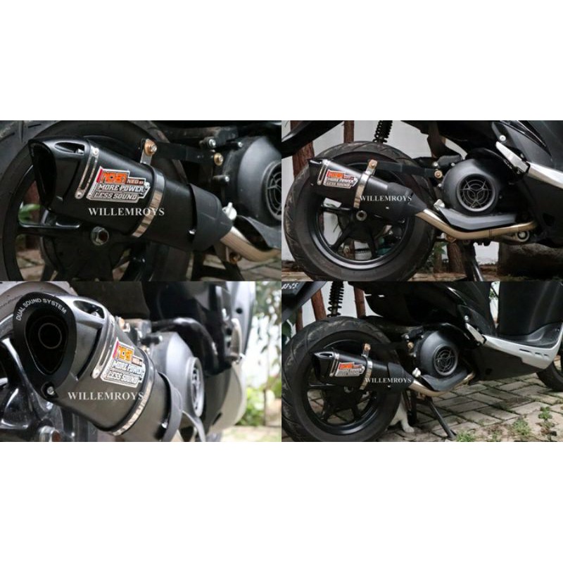 knalpot NOB1 Neo SS untuk yamaha freego / mio m3