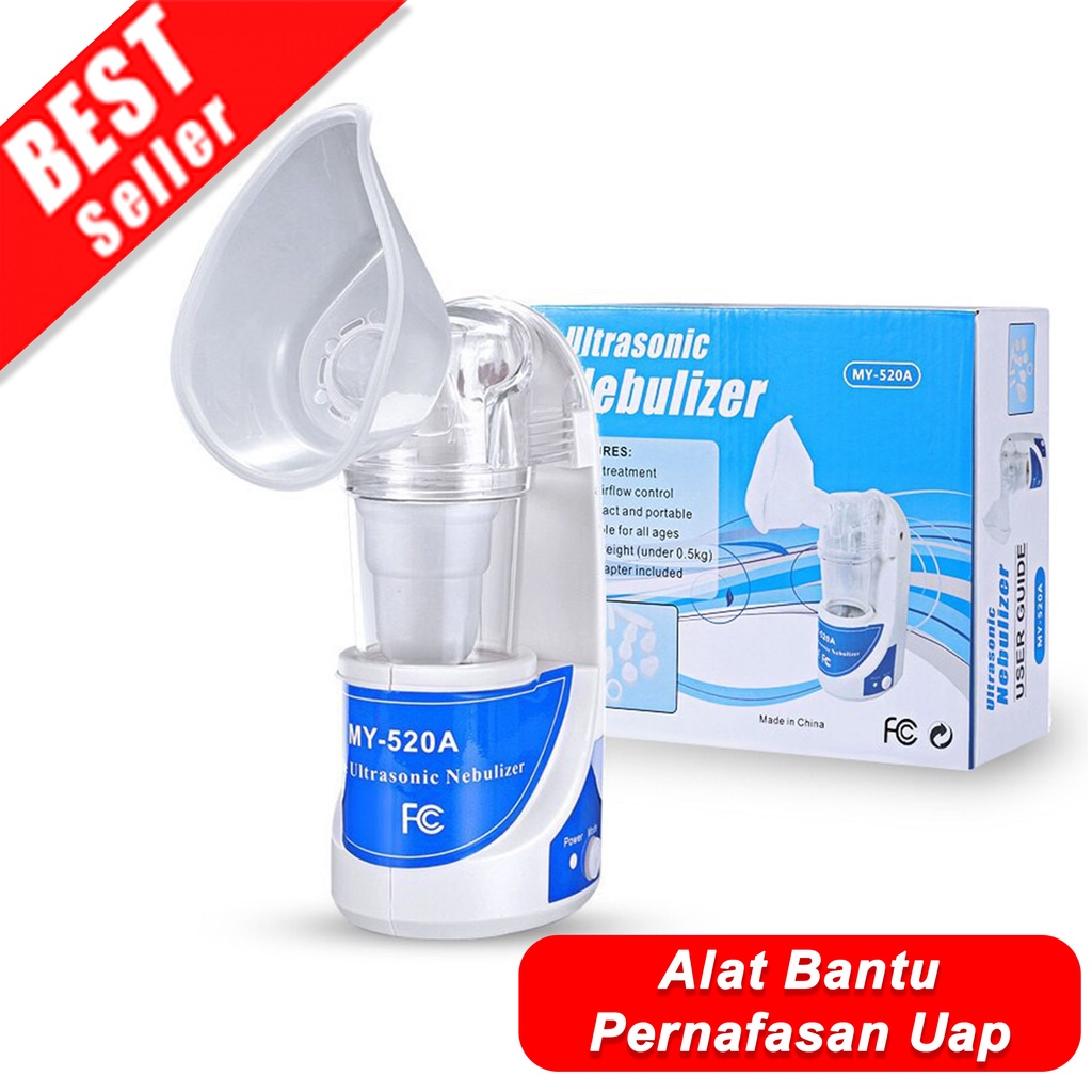 TaffOmicron Alat Nebulizer Anak / Bayi / Dewasa / Lansia Portable Alat Uap Pernafasan Bayi Inhaler Mesin Uap Asma