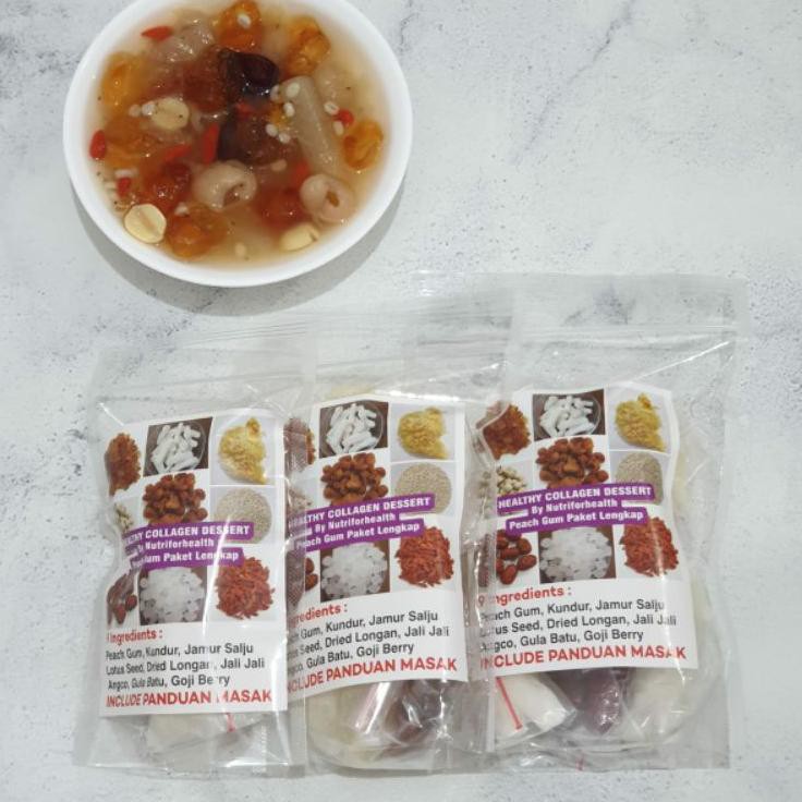 

Model Baru 6PHLP (Grosir Pack 350gr) Paket Lengkap Peach Gum Tao Jiao 9 BAHAN Y76 Harga Termurah