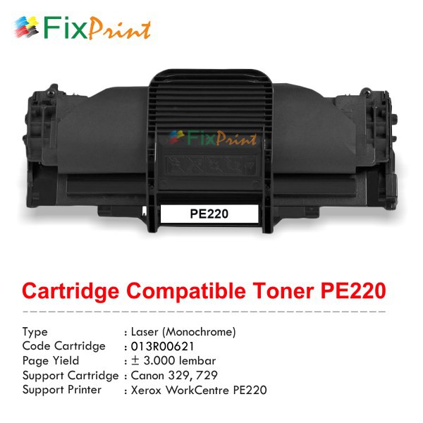 Cartridge Toner Compatible Fuji Xerox PE220 013R00621