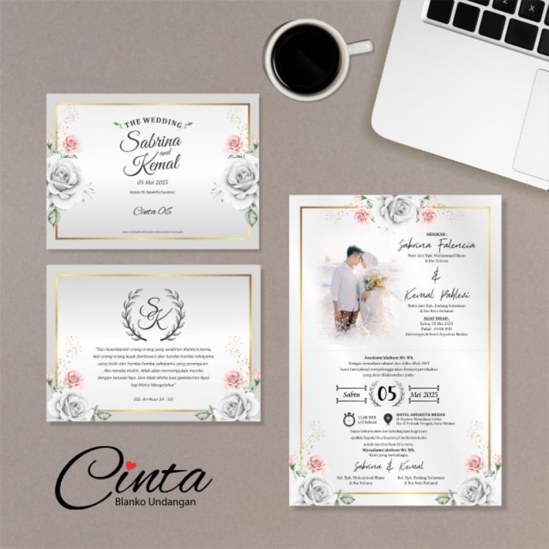Undangan Blangko Murah Cinta 06