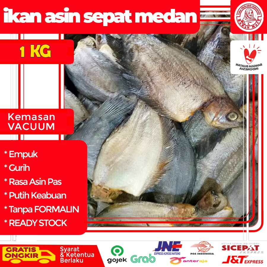 

IKAN ASIN SEPAT MEDAN KERING SUPER 1KG BESAR ISTIMEWA