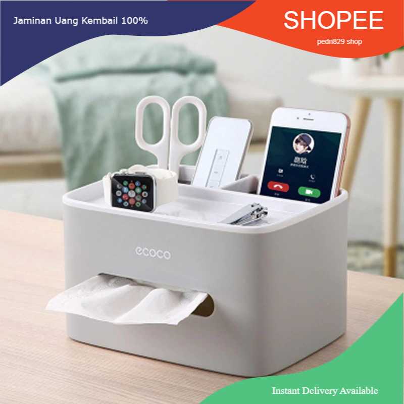 

ECOCO Storage Box Kotak Penyimpanan Office Desk Case Organizer - E1602