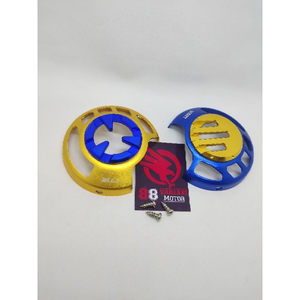 Tutup Kipas Twotone Beat Mio Vario Scoopy - Tutup Kipas Gold Blue dan Blue Gold