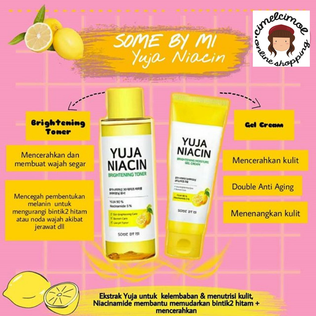 [ SALE ] SOMEBYMI YUJA NIACIN BRIGHTENING MOISTURE GEL CREAM 100 ml 100% ORIGINAL KOREA SOME BY MI