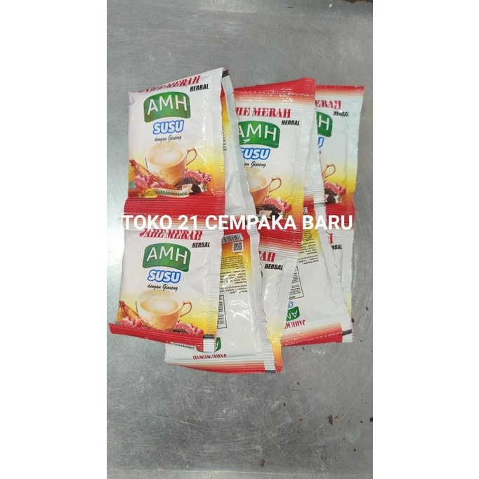 

AMH Jahe Merah Rasa SUSU 1 renceng isi 10 sachet | Bubuk Murah Promo