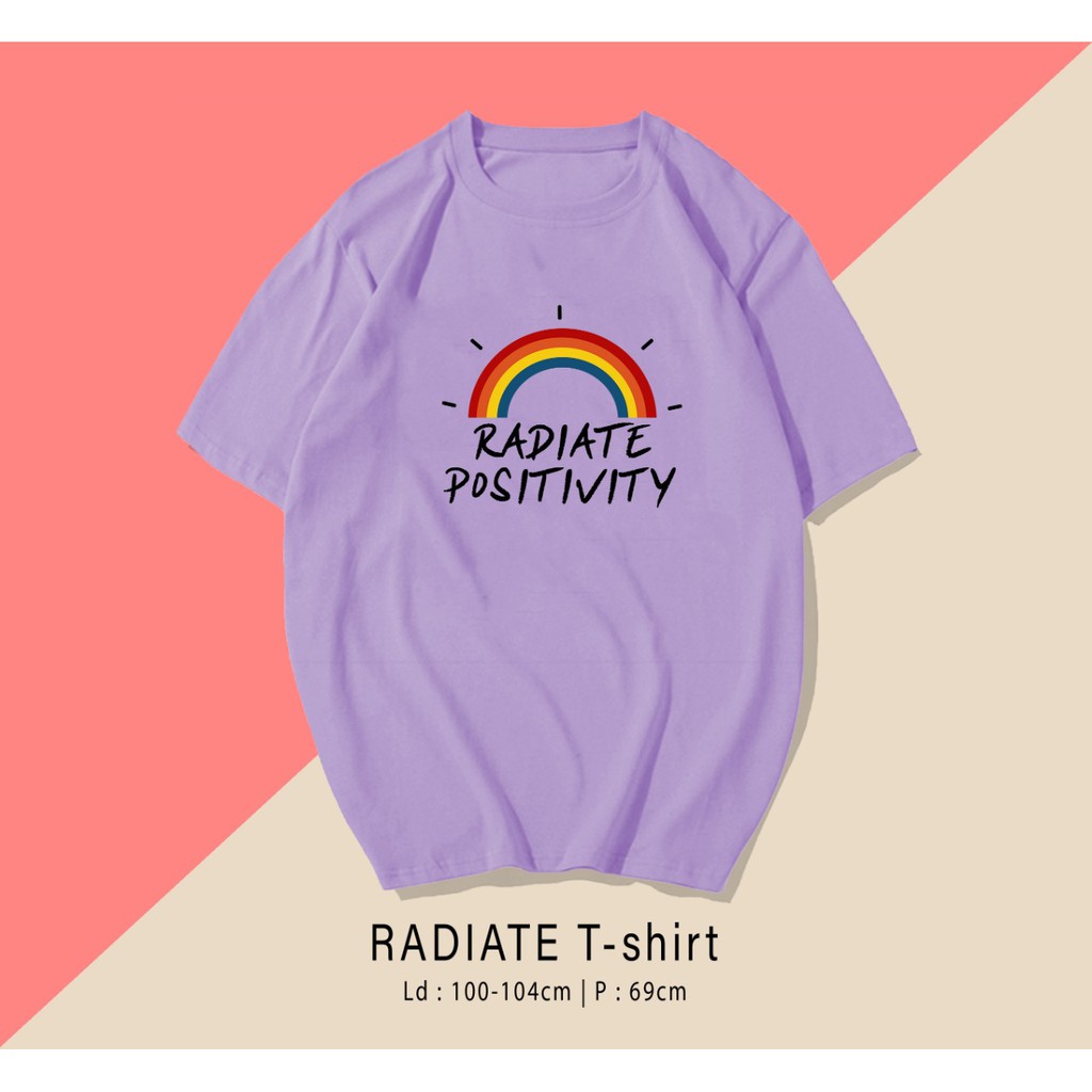 POSITIVITY  / TERMURAH BAJU KAOS KATUN WANITA LENGAN PENDEK / TUMBLR TEE