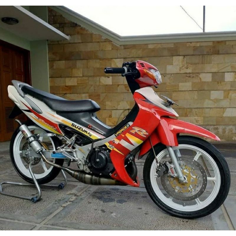 knalpot creampie Original Jogja satria 2 tak R1 almu plat original racing jogjakarta satria hiu Lumb