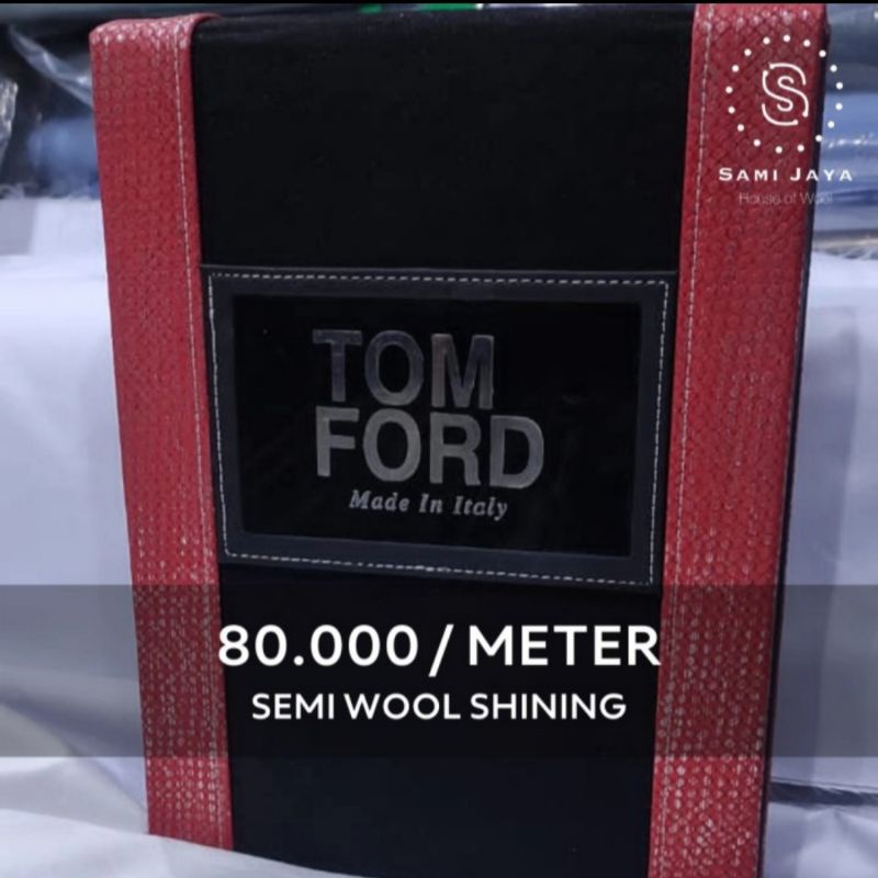 Kain Bahan Jas & Celana Wedding TOM FORD Semi Wool Shining