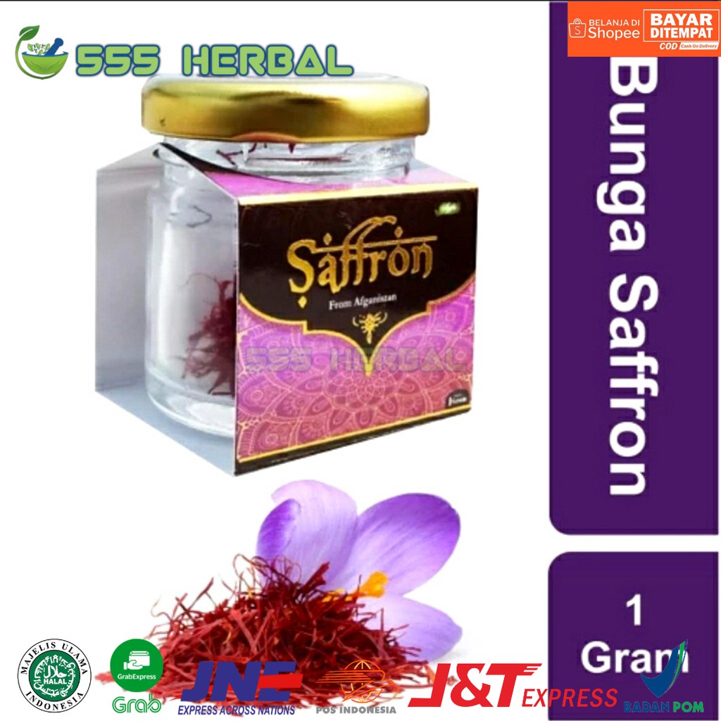 

Saffron Afganistan 1 Gram Grade 1 Super Negin Bunga Safron Asli Original Herbal Kesehatan Tubuh