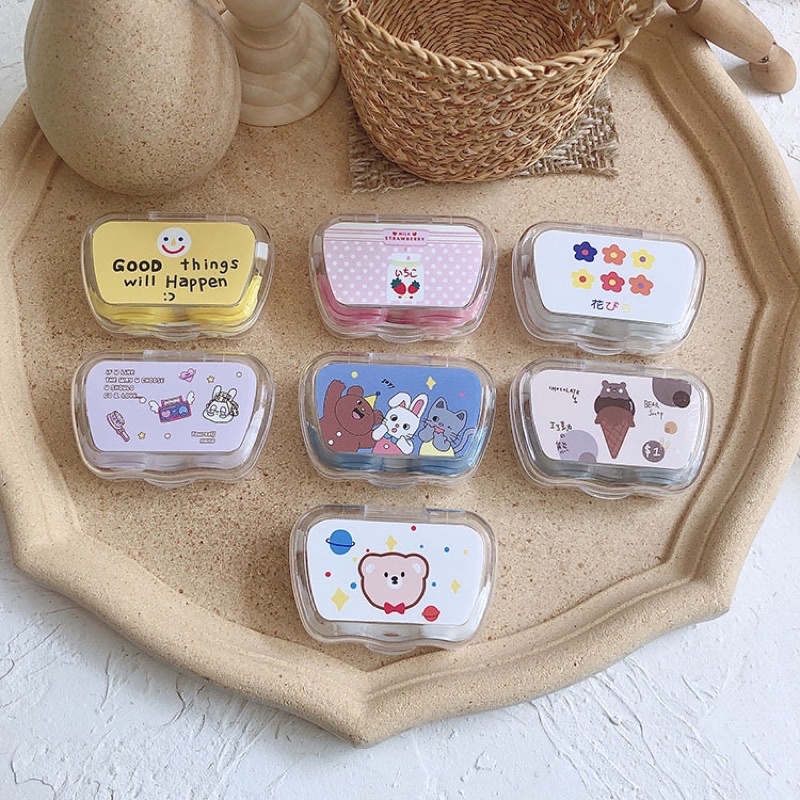 BECCA / CLAUDIA MINI SOFTLENS BOX TRAVEL KIT/ KOTAK TEMPAT PENYIMPANAN SOFTLENS PREMIUM LUCU KARAKTER