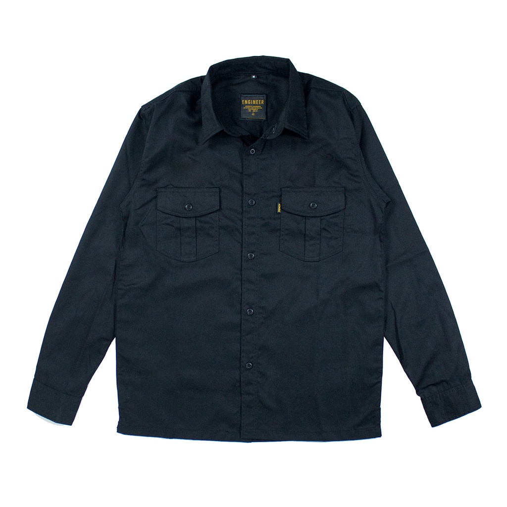 Basic Workshirt - SERI KEMEJA POLOS PANJANG UNISEX by ENGINEER