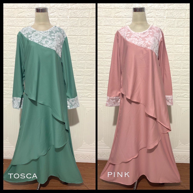GAMIS NAURA LEBARAN BRUKAT SYAKILA SHAKILA LEBARAN JUMBO XXL IDUL FITRI MURAH MEWAH PESTA