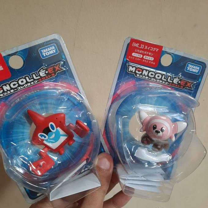 Takara Tomy Moncolle Pokemon Figure Stufful dan Rotom Dex barang ready