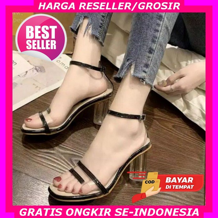 Heels Hills Heel Sepatu Hak Tinggi Hak Tahu Sandal Haihil Ibu2 Kondangan Pesta Murah Import Mewah Te