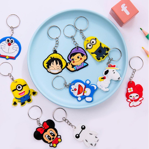 PEACH - Gantungan Kunci Karakter Unik Keychain PVC Souvenir / Souvenir Gantungan Kunci Karakter Lucu G210-2