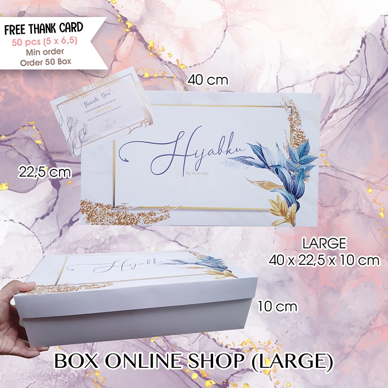 

BOX ONLINE SHOP | BOX PACKAGING | BOX LARGE | 40 x 10 x 22,5 cm (2 hari KIRIM setelah FIX DESIGN)