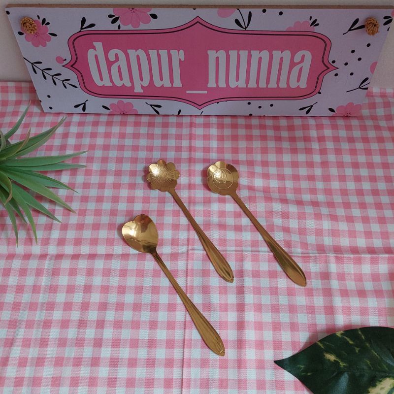 SENDOK TEH GOLD | SENDOK KUE GOLD | SENDOK LOVE GOLD | SENDOK ROSE GOLD