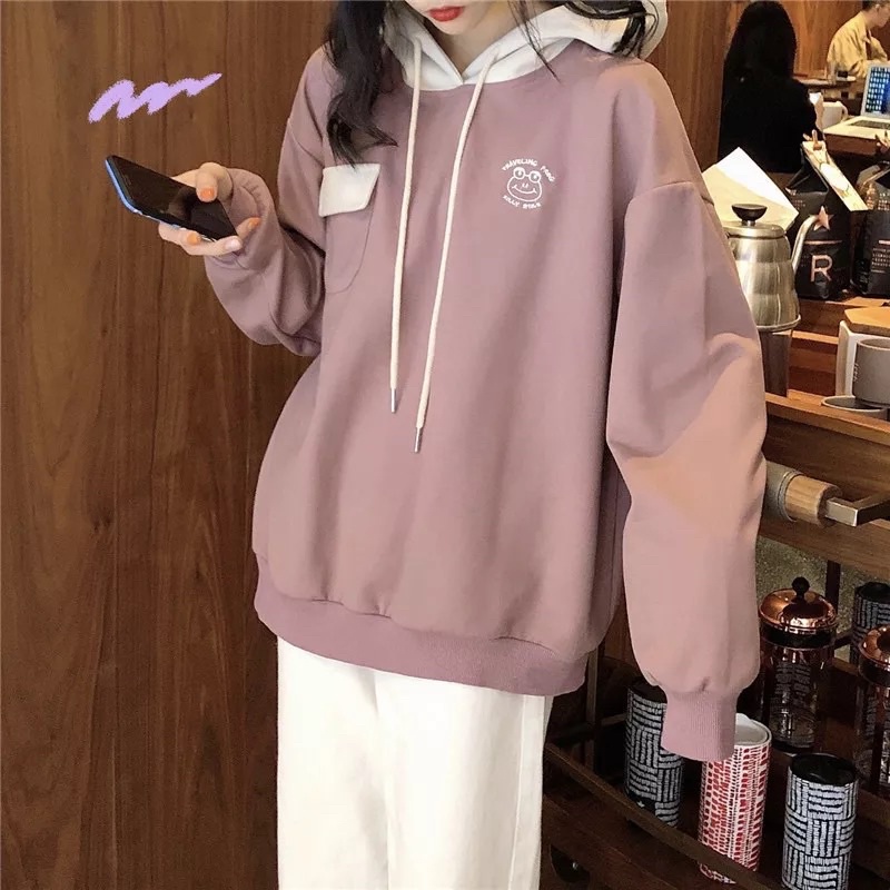 Sweater Wanita BILLY SMILE HOODIE | Sweater Korean Style | Sweater Size M.L.XL | Sweater Frog hoodie Pria Wanita Hoodie | Jumper Hoodie Wanita Termurah Fashion Terkini Korean Style