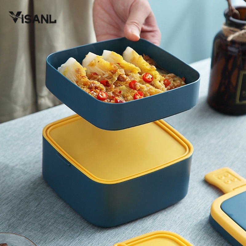 Portabel Lunch Box Set Kotak Makan Siang BPA Free Tempat Makan Bento Multifungsi VS-64