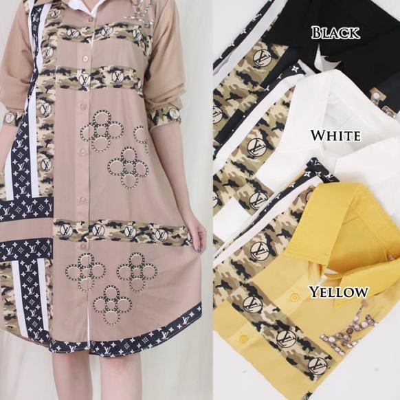 Stok terbatas.. Kemeja Tunik Lv Import