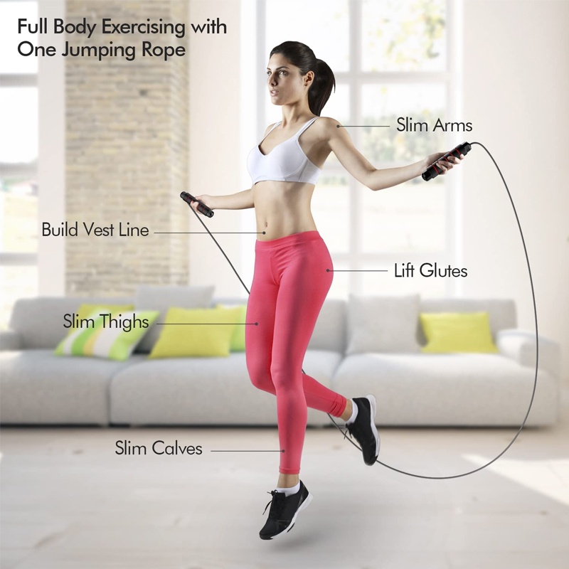 Skipping Rope Lompat Tali  Rope Size 2.9m penurun berat badan/tali lompat fitness bagi pelajar/tali mudah disesuaikan