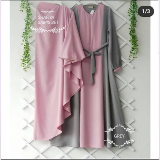 Syafia syar'i / Gamis syar'i size S M L XL termurah/fashion wanita kekinian /COD