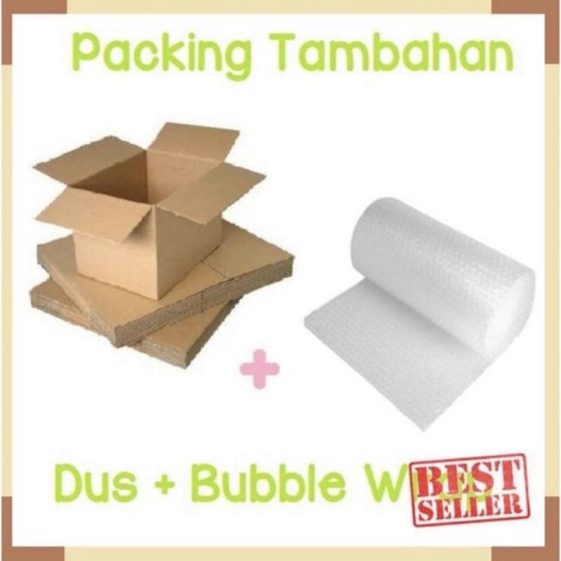 

TAMBAHAN PACKAGING BUBLE+KARDUS/GARANSI KERUSAKAN PRODUK