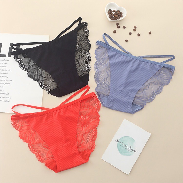 Celana Dalam Wanita Transparan Motif Lace Sexy Lingerie g string C209