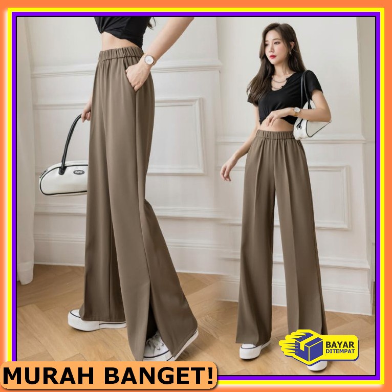 A60H9 Celana Kain Murah Kekinian Celanawanita Terbaru Celanacewek LU573 NewCelana Fasshion Wanita